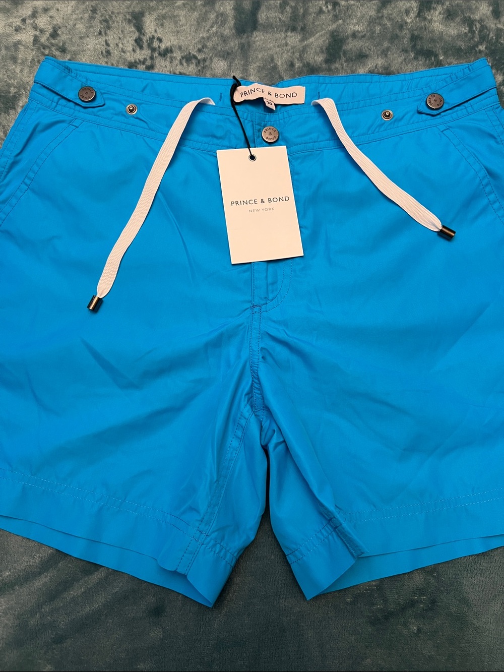 Prince & Bond Bright Blue Swim Shorts  NWT perfect condition 👍